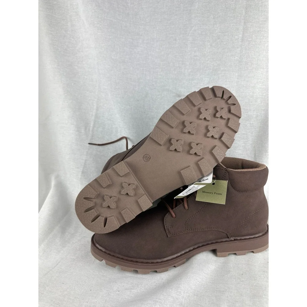 Goodfellow & Co Maynard Men Brown Lace Up Memory Foam Ankle Boots 10.5 098004293